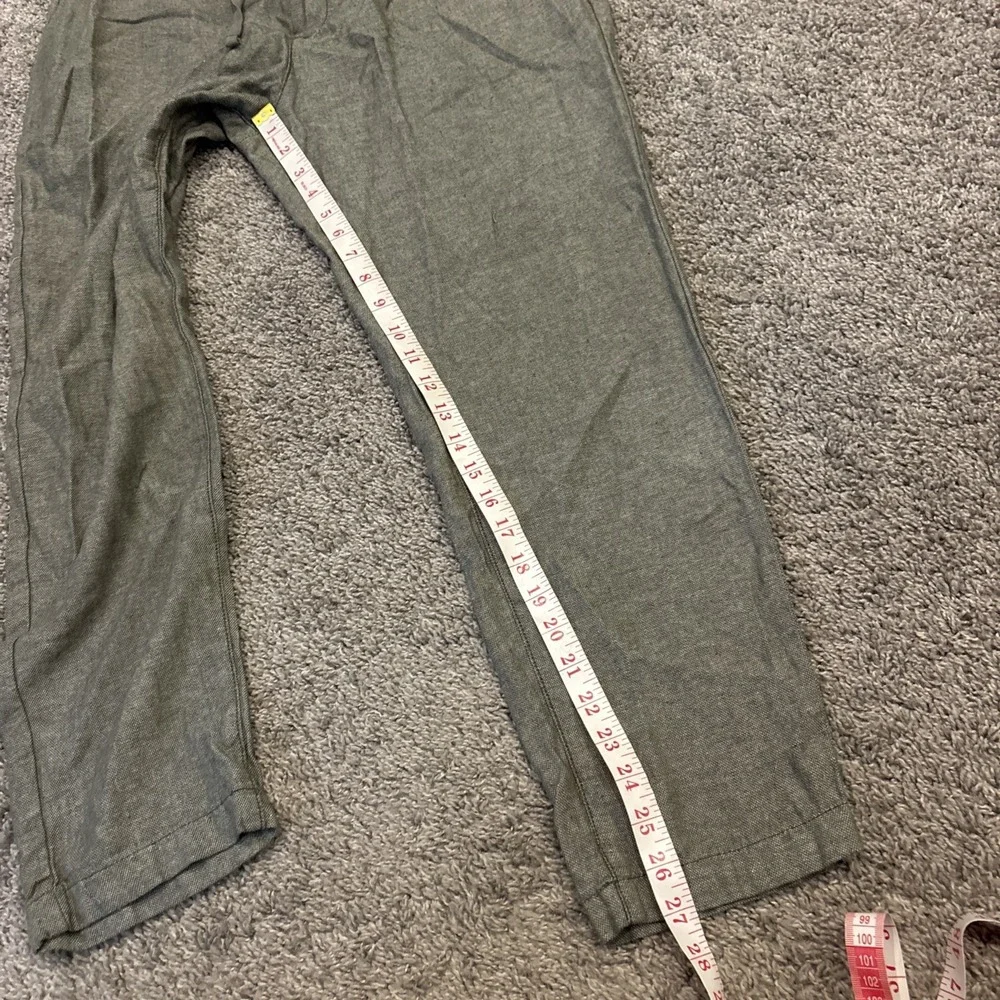 Banana Republic Pants Men's 33x30 Green Linen Blend Athletic Tapered Fit READ*